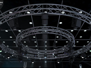Virtual TV Studio Sets - Collection Vol 16 - 9 PCS DESIGN 3Dモデル