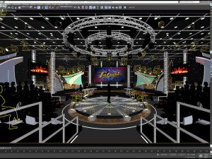 Virtual TV Studio Sets - Collection Vol 16 - 9 PCS DESIGN 3Dモデル