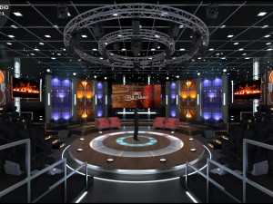 Virtual TV Studio Sets - Collection Vol 16 - 9 PCS DESIGN 3Dモデル