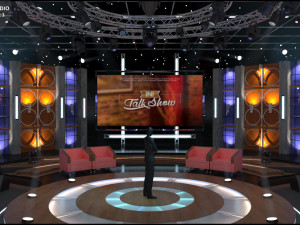 Virtual TV Studio Sets - Collection Vol 16 - 9 PCS DESIGN 3Dモデル