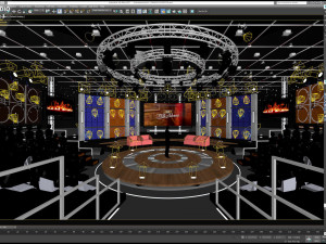 Virtual TV Studio Sets - Collection Vol 16 - 9 PCS DESIGN 3Dモデル