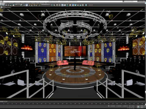 Virtual TV Studio Sets - Collection Vol 16 - 9 PCS DESIGN 3D Model