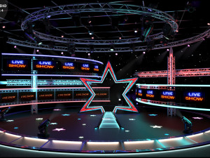 Virtual TV Studio Sets - Collection Vol 16 - 9 PCS DESIGN 3Dモデル