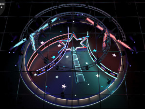 Virtual TV Studio Sets - Collection Vol 16 - 9 PCS DESIGN 3Dモデル