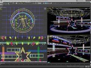 Virtual TV Studio Sets - Collection Vol 16 - 9 PCS DESIGN 3D Model