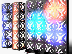 Stage Decor 17 - Modular Wall Column Modèle 3D