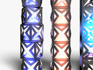 Stage Decor 17 - Modular Wall Column Modèle 3D
