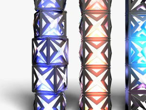Stage Decor 17 - Modular Wall Column 3D Model