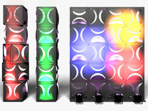 Stage Decor 18 - Modular Wall Column 3D Model