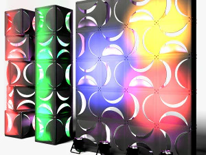 Stage Decor 18 - Modular Wall Column 3D Model
