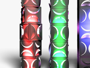 Stage Decor 18 - Modular Wall Column 3D Model