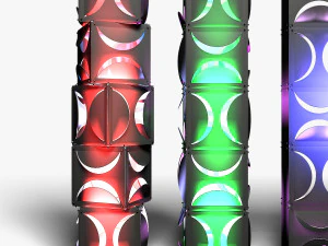 Stage Decor 18 - Modular Wall Column 3D Model