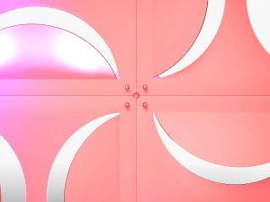 Stage Decor 18 - Modular Wall Column 3D Model