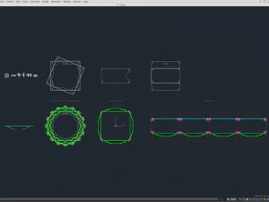Stage Decor 18 - Modular Wall Column 3D Model