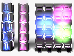 Stage Decor 19 - Modular Wall Column Modèle 3D