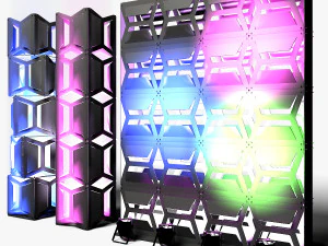 Stage Decor 19 - Modular Wall Column 3D Model
