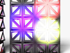 Stage Decor 20 - Modular Wall Column 3D Model