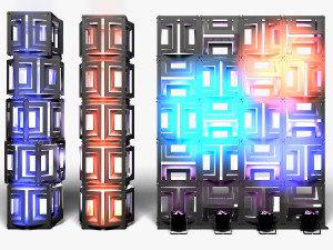 Stage Decor 21 - Modular Wall Column 3D Model