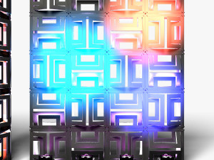 Stage Decor 21 - Modular Wall Column 3D Model