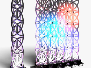 Stage Decor 22 - Modular Wall Column Modèle 3D