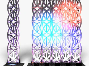 Stage Decor 22 - Modular Wall Column 3D Model