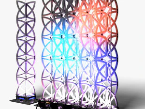 Stage Decor 22 - Modular Wall Column 3D Model