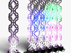 Stage Decor 23 - Colonna modulare da parete Modello 3D