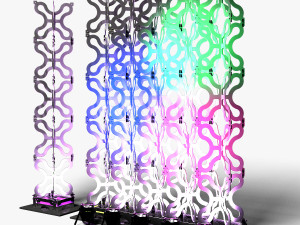 Stage Decor 23 - Modular Wall Column Model 3D