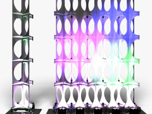Stage Decor 24 - Modular Wall Column Modello 3D