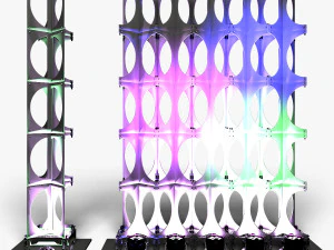 Stage Decor 24 - Modular Wall Column 3D Model