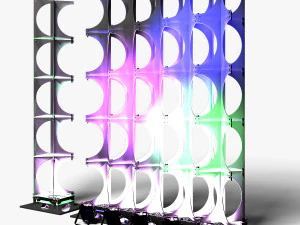 Stage Decor 24 - Modular Wall Column 3D Model