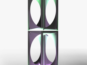 Stage Decor 24 - Modular Wall Column Modello 3D