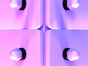 Stage Decor 24 - Modular Wall Column Modello 3D