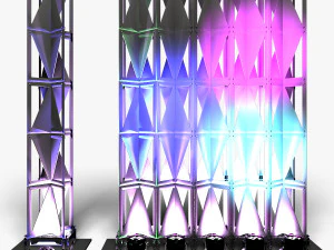 Stage Decor 25 - Modular Wall Column 3D Model