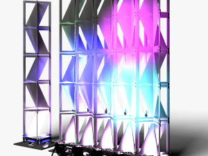 Stage Decor 25 - Modular Wall Column 3D Model