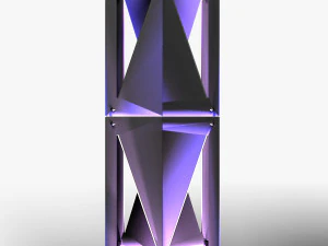 Stage Decor 25 - Modular Wall Column 3D Model