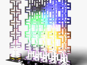 Stage Decor 26 - Modular Wall Column 3D Model