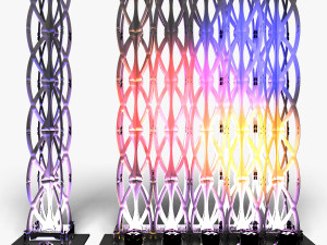 Stage Decor 27 - Modular Wall Column Modèle 3D