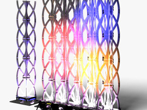 Stage Decor 27 - Modular Wall Column Modèle 3D