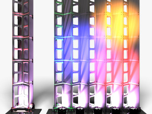Stage Decor 28 - Modular Wall Column 3D Model
