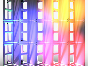 Stage Decor 28 - Modular Wall Column 3D Model