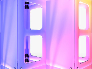 Stage Decor 28 - Modular Wall Column 3D Model