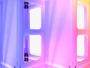 Stage Decor 28 - Modular Wall Column 3D Model