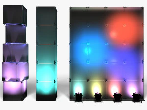 Stage Decor 29 - Coluna Modular de Parede Modelo 3D