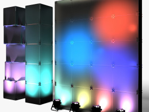 Stage Decor 29 - Modular Wall Column Model 3D