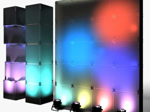 Stage Decor 29 - Coluna Modular de Parede Modelo 3D
