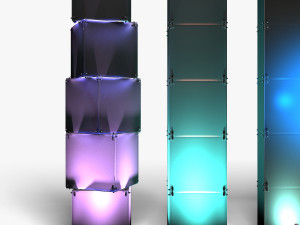 Stage Decor 29 - Modular Wall Column Model 3D