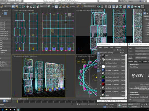 Stage Decor 29 - Coluna Modular de Parede Modelo 3D