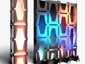 Stage Decor 30 - Modular Wall Column Modèle 3D