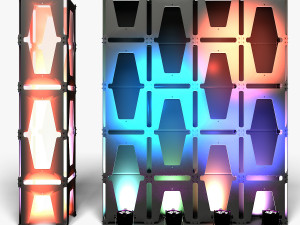 Stage Decor 30 - Modular Wall Column Modello 3D